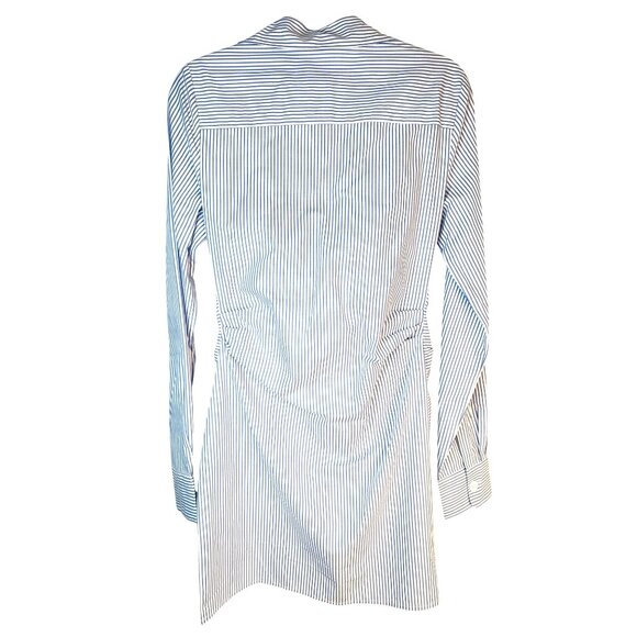 NWT Choosy Size 6 Blue & White Striped Twist Front Shirt Dress - Picture 3 of 11